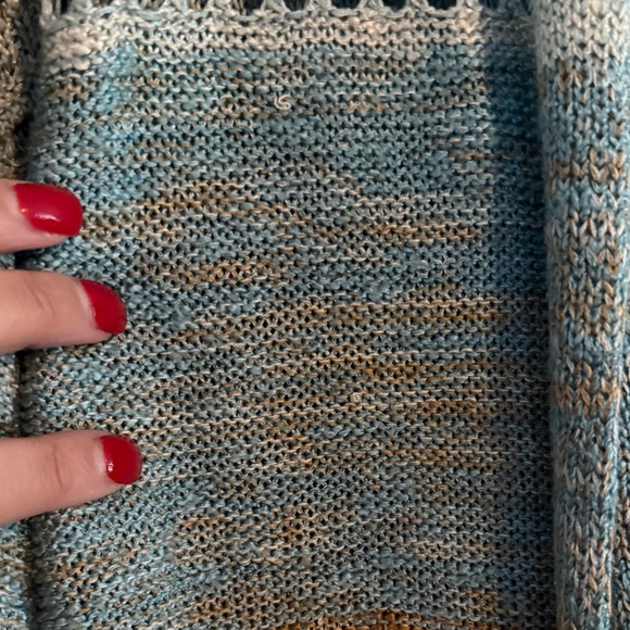 Maurices Blue and Brown Striped Cardigan - Picture 6 of 12